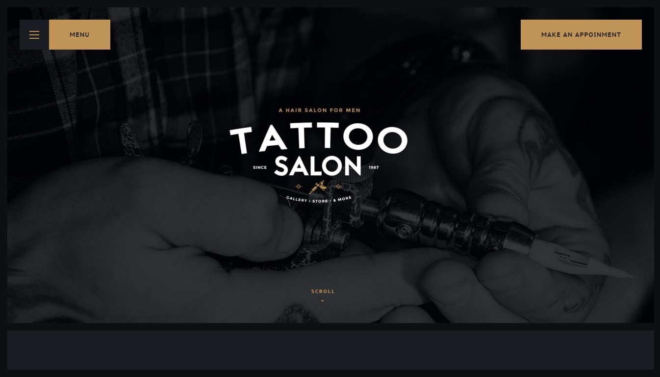 Tattoo Website Templates  ThemeForest